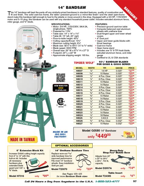 grizzly tools catalog pdf